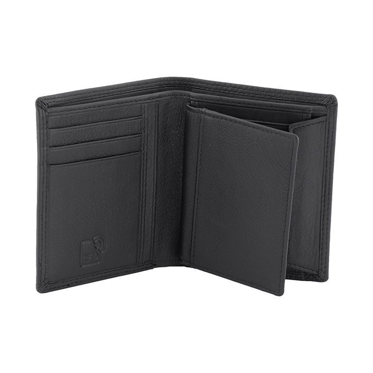 Men’s Slim Wallet RFID Genuine Soft Full Grain Leather Credit Card ...