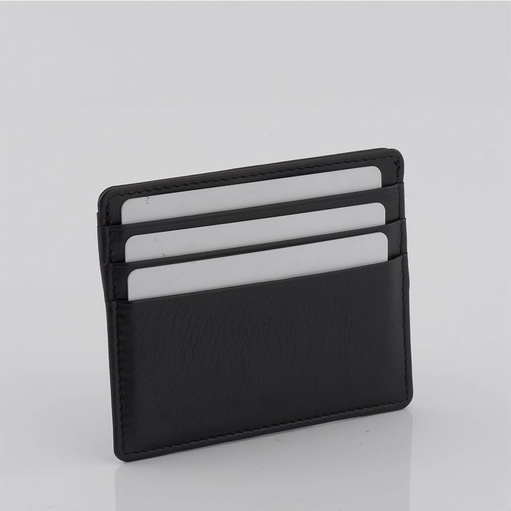 Mens Leather Slim Card Wallet Ultra Sleek SAF-7202