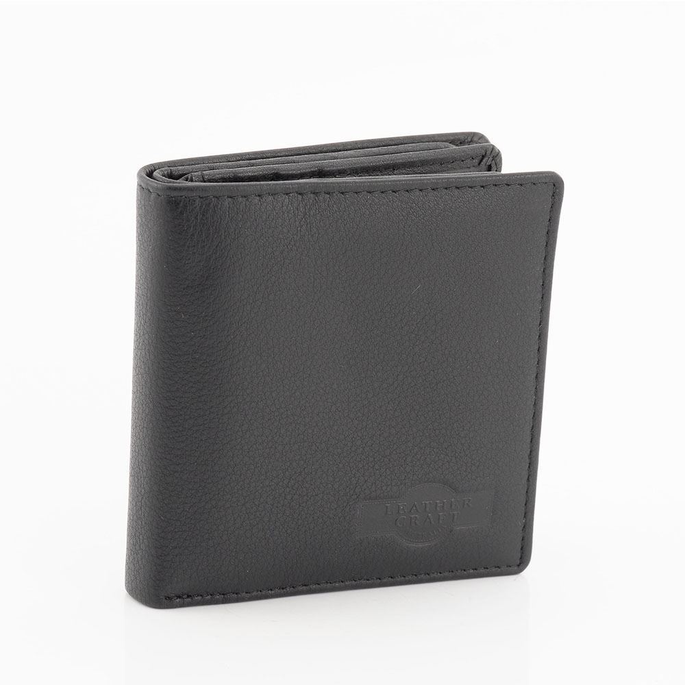 Genuine 2 Fold Full Grain Leather RFID Protected Wallet with Money Clip ...