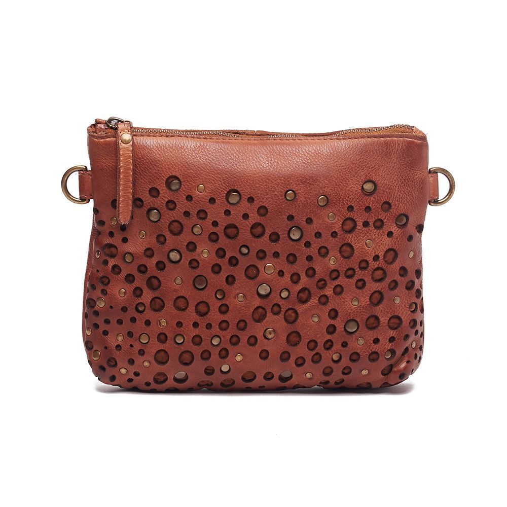 Women’s Small Crossbody Bag Laser cut Soft Leather