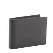 Men's Genuine Leather Bi-fold Wallet RFID Blocking 